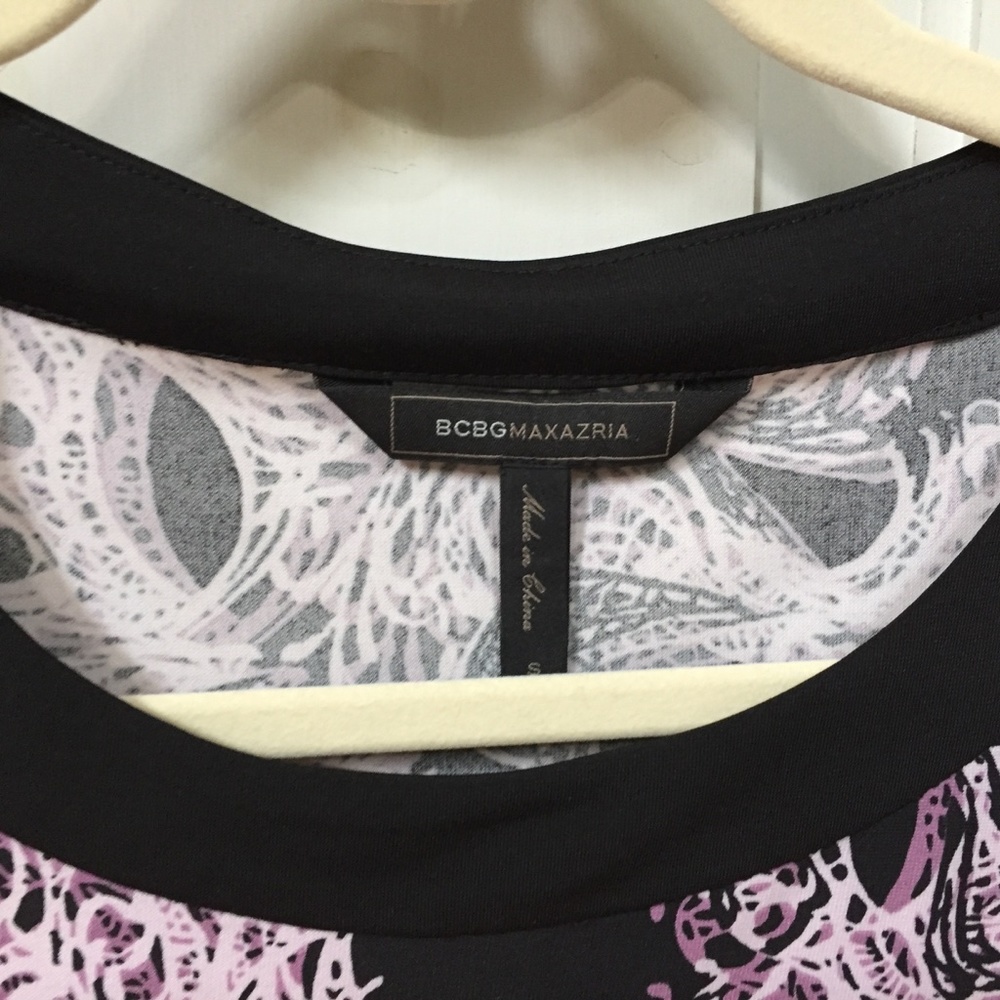 BGBGMaxAzria Purple & Black Paisley Dress - Picture 8 of 15